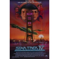 STAR TREK IV THE VOYAGE HOME Movie Poster William Shatner Spock   321983137256